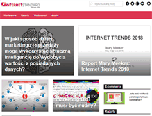 Tablet Screenshot of internetstandard.pl