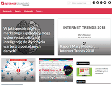 Tablet Screenshot of internetstandard.com.pl